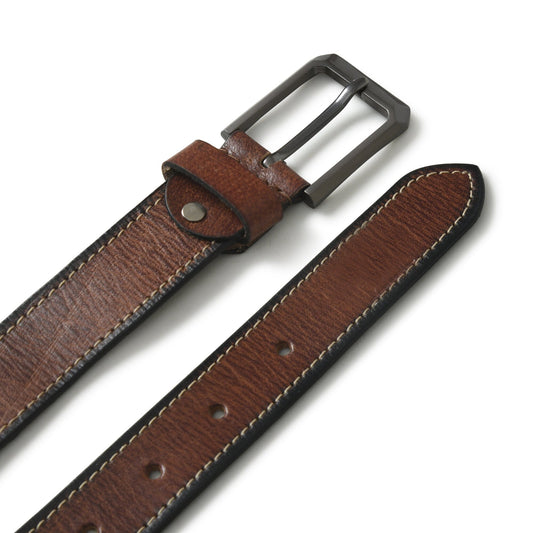 Kairo Brown Leather Belt by Classy Leather Bags