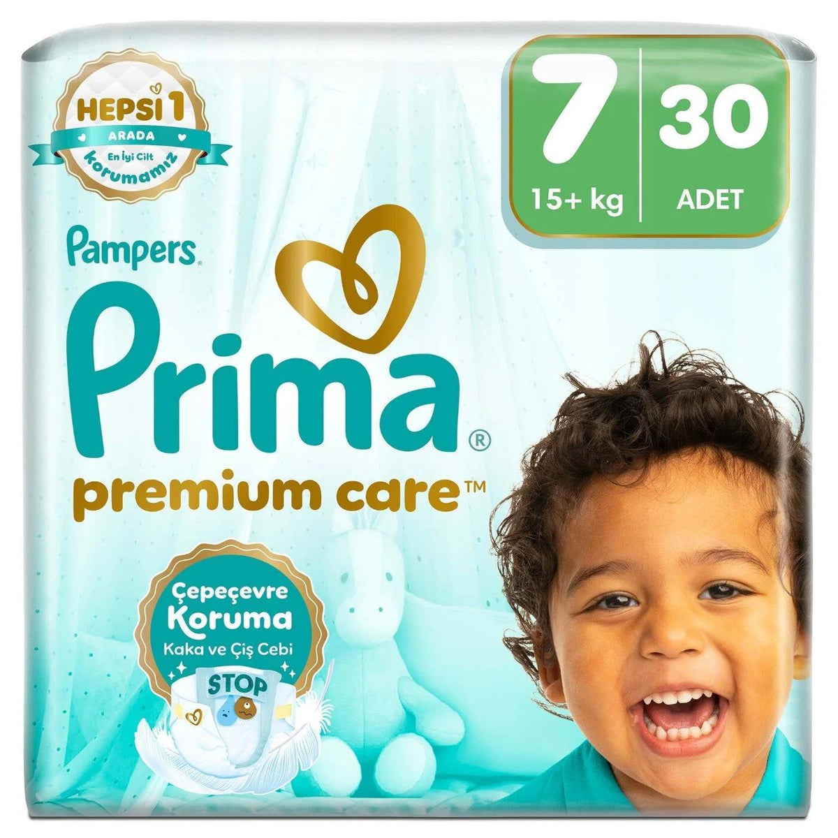 Prima Premium Care Size 7 Diapers for 15+ kg 30 Count by Beauty Care Bag