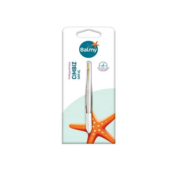 Balmy Precision Tweezers - Narrow Tip for Eyebrow and Bikini Line Grooming by Beauty Care Bag