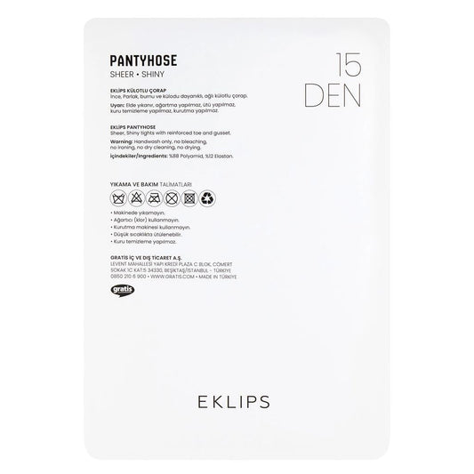 Eklips Plum Pantyhose Soft Comfort Tights in Size M by Beauty Care Bag