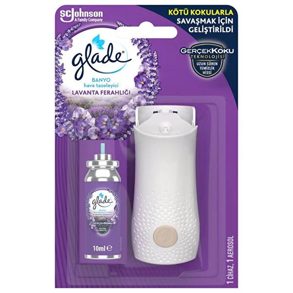 Glade Lavender Bathroom Air Freshener - Eliminate Odors, Relaxing Lavender Scent, Long-Lasting Freshness by Beauty Care Bag