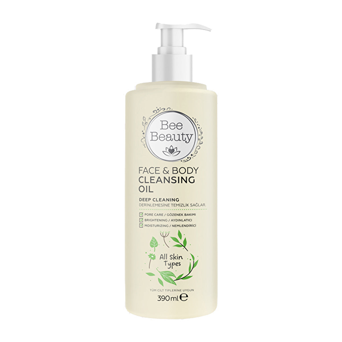 Bee Beauty facial and body cleansing oil, 390 ml