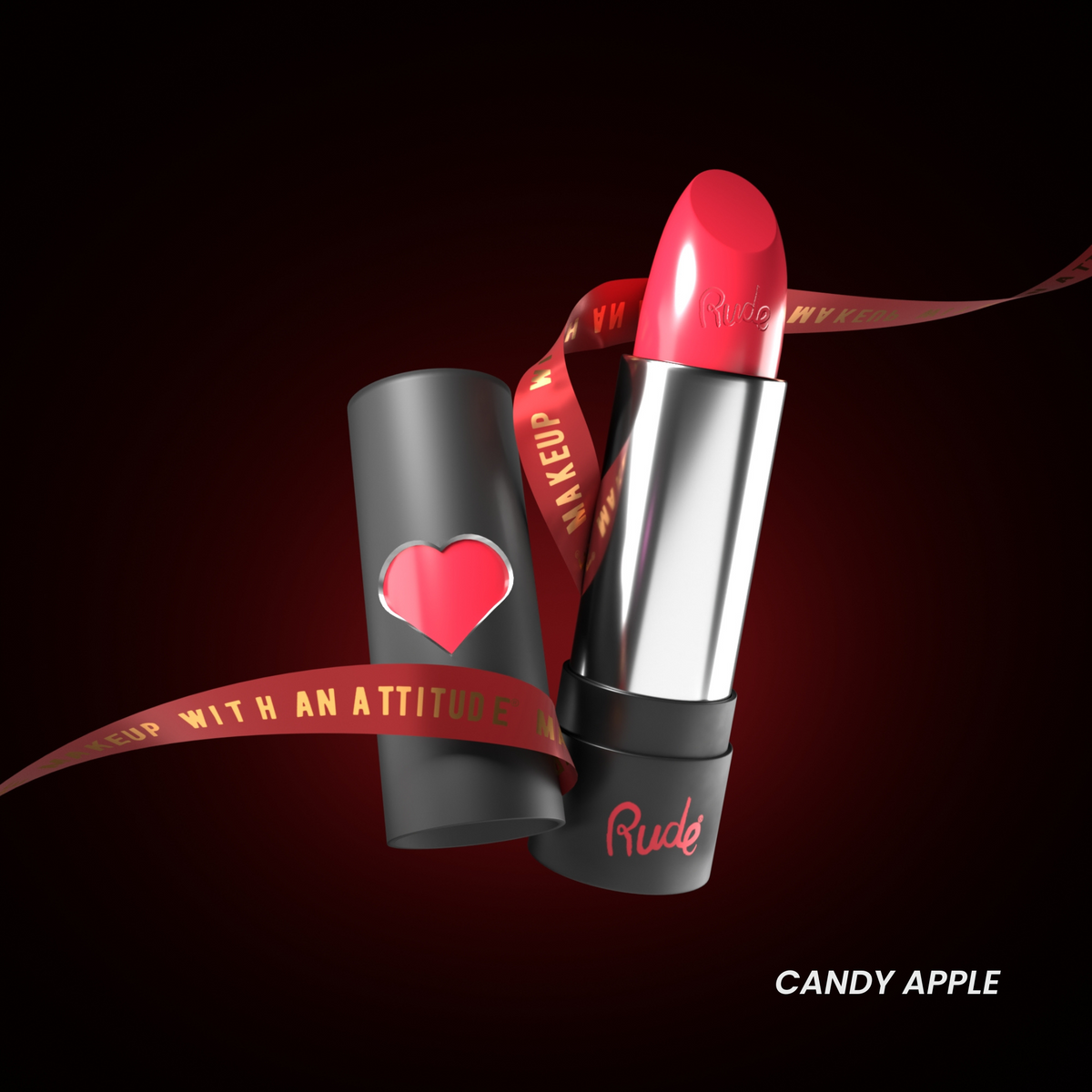 RUDE Hydro Shine Moisturizing Lipstick - Candy Apple by Avera Group