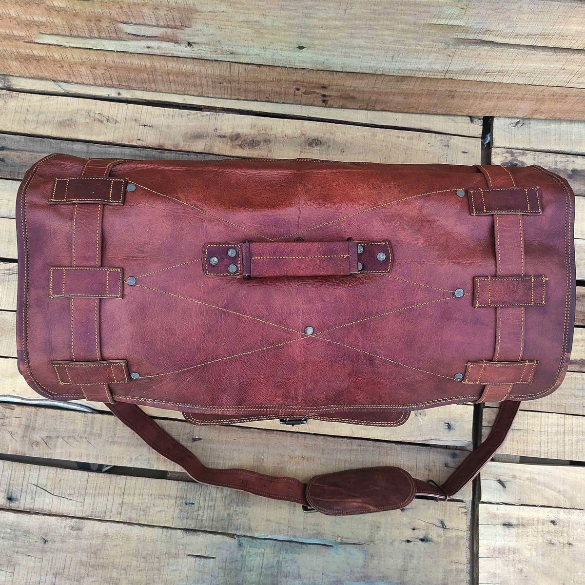 The Harrison Duffel by Classy Leather Bags