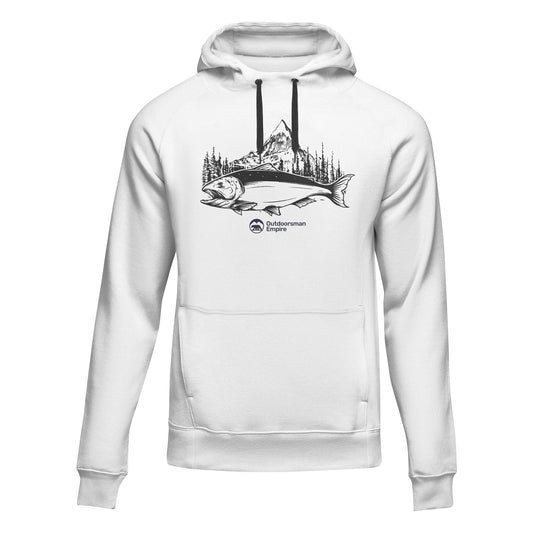 Fishing Mountain Unisex Hoodie by Outdoorzees