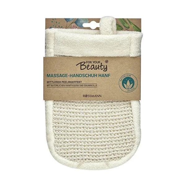For Your Beauty Hemp Exfoliating Bath Glove - Natural Body Scrub, Massage & Deep Cleansing for Smoother, Brighter Skin by Beauty Care Bag