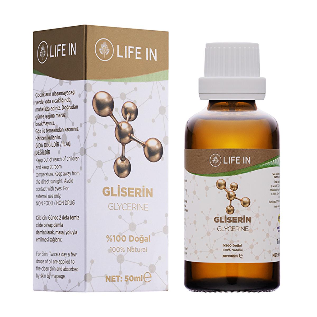 Life In Gliserin: Intense Skin Hydration & Anti-Aging Moisturizer | Natural Glycerin for Wrinkle Reduction, Sun Protection & Elasticity - 50ml by Beauty Care Bag