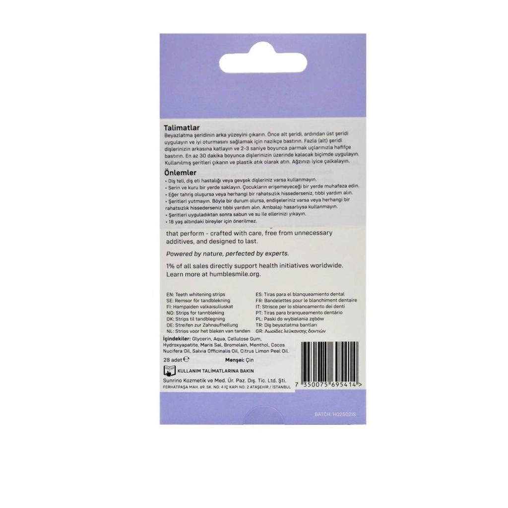 Humble Brush Whitening Strips for Brighter Teeth 28 Count by Beauty Care Bag