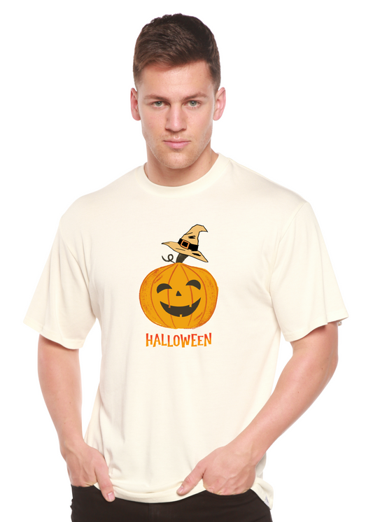 Halloween Pumpkin unisex bamboo graphic T-shirt – view 2
