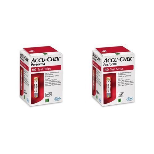 Blood glucose test strips for Accu-Chek, 100 strips