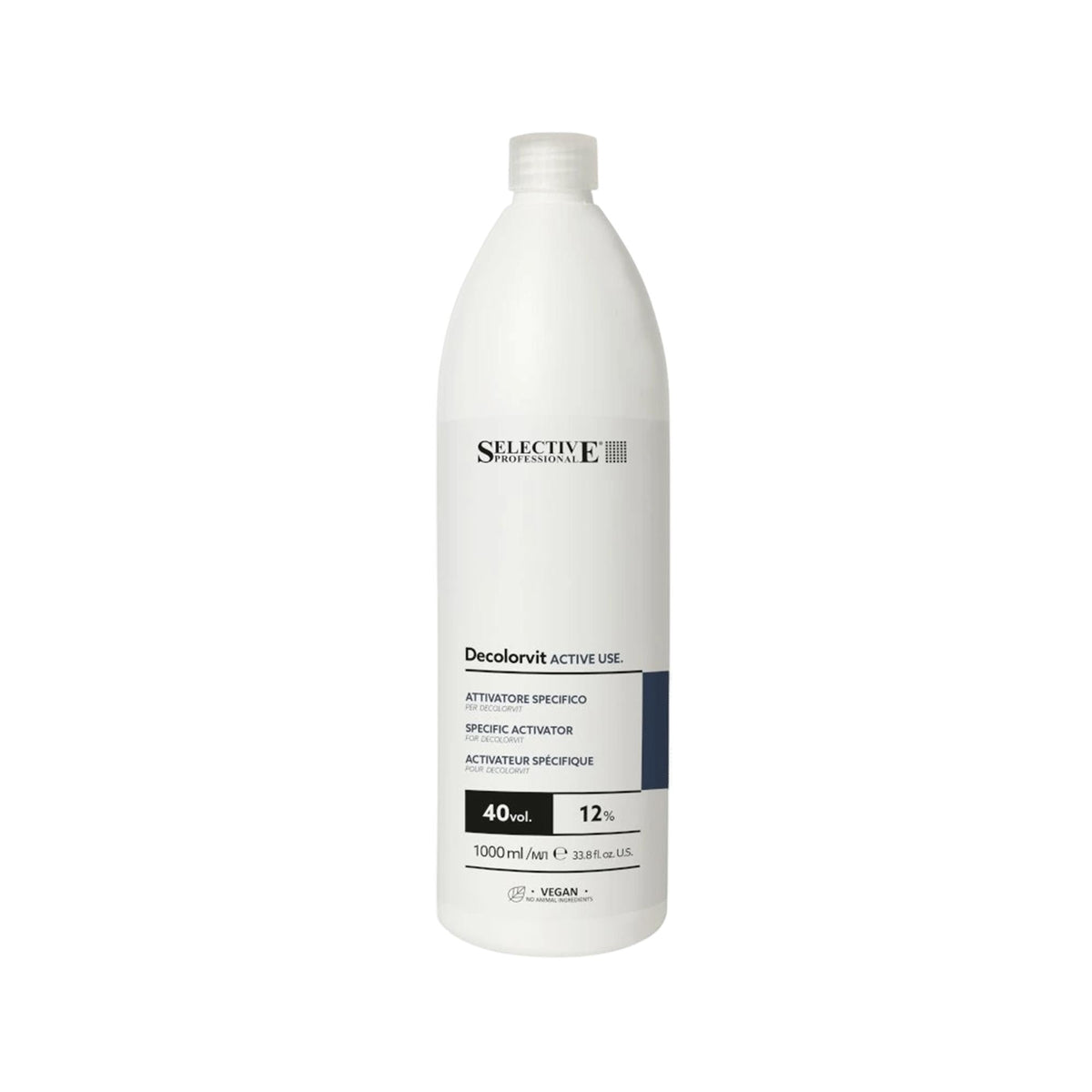 Selective Professional Decolorvit 40 Vol Lightening Developer 1000ml by Beauty Care Bag