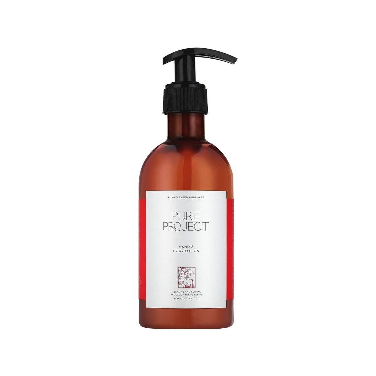 Pure Project Ylang Ylang Hand and Body Lotion - 400ml, Natural Skincare for Dry Skin, Moisturizing Lotion with Botanical Benefits by Beauty Care Bag