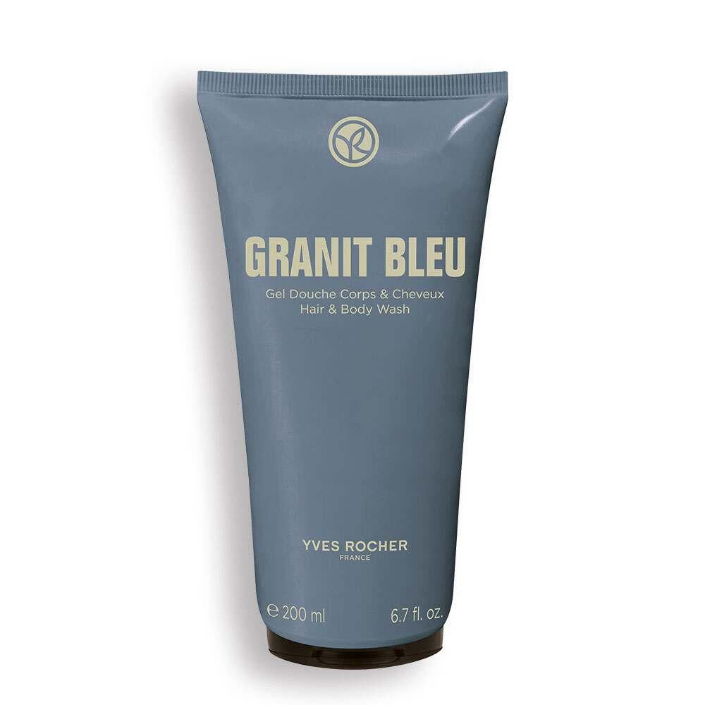 Granit Blue Natural Shampoo for Hair and Body - Men's Grooming with Bergamot, Brittany Seaweed, and Vetiver - Eco-Friendly Personal Care by Beauty Care Bag