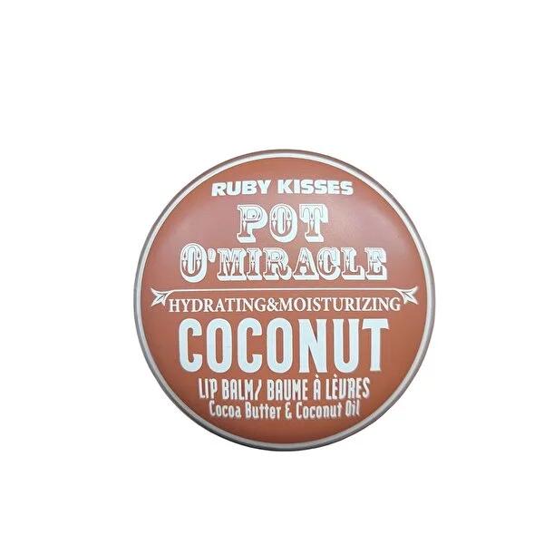 Ruby Kisses Lip Emollient Coconut - Natural Moisturizing Lip Care with Coconut Oil & Shea Butter by Beauty Care Bag