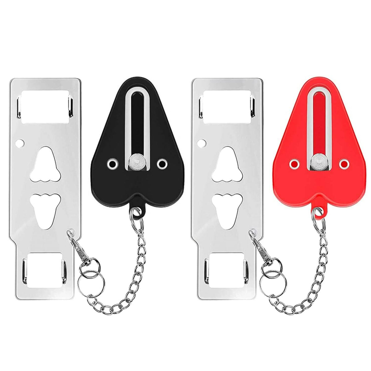 EasyOptionXY portable travel door lock, 2 piece