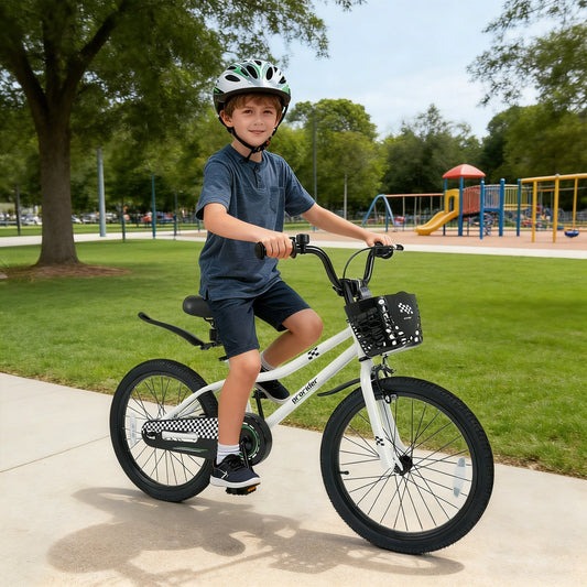 GBruno Store 20 inch kids bike with storage basket for ages 8 and up, view 2