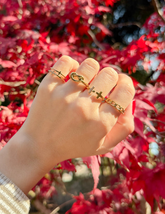 Gold Knot Ring by Elevated Faith