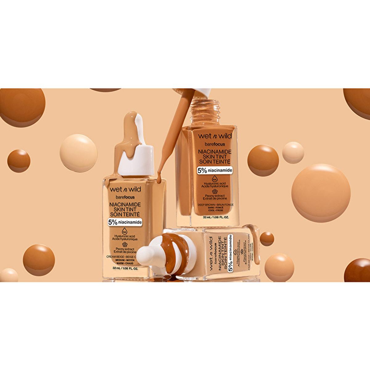 wet n wild Niacinamide Skin Tint Foundation: Achieve Natural, Radiant Skin with Hyaluronic Acid & Sheer Coverage by Beauty Care Bag