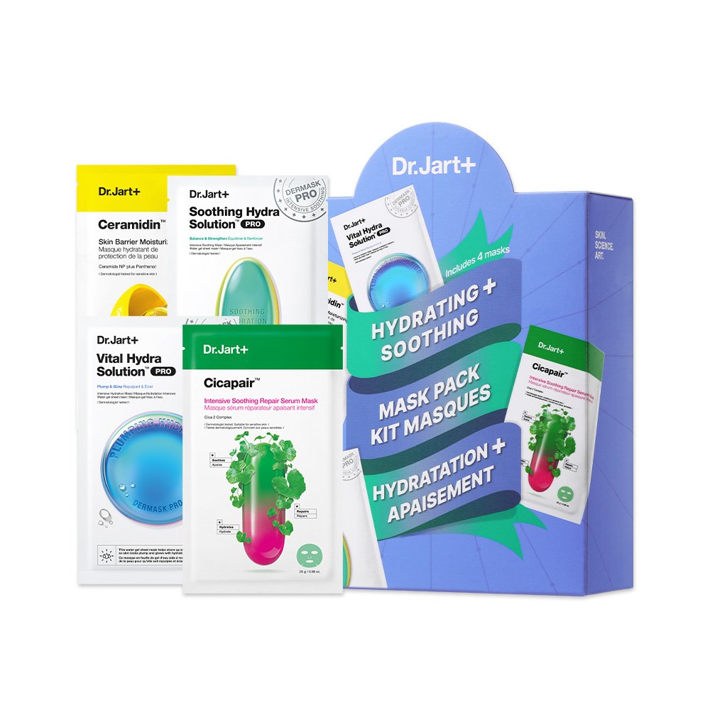 Dr.Jart+ Moisturizing and Soothing Mask Set by Beauty Care Bag