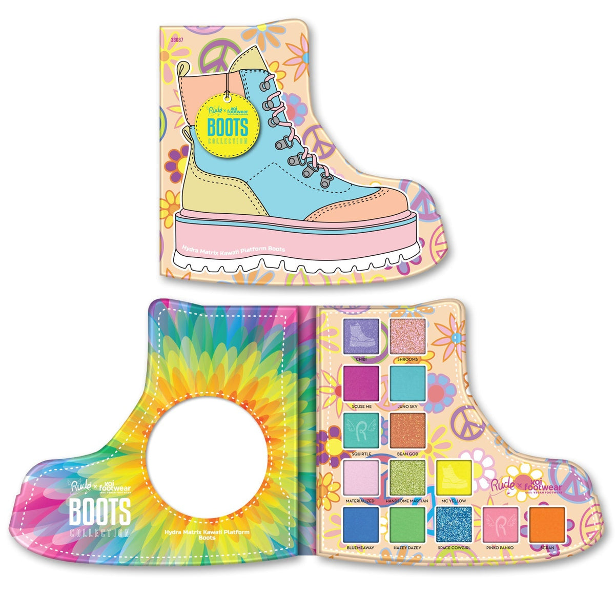 RUDE X KOI FOOTWEAR Boots Collection - Hydra Matrix Kawaii Platform Boots - Hydra Matrix Kawaii Platform Boots by Avera Group