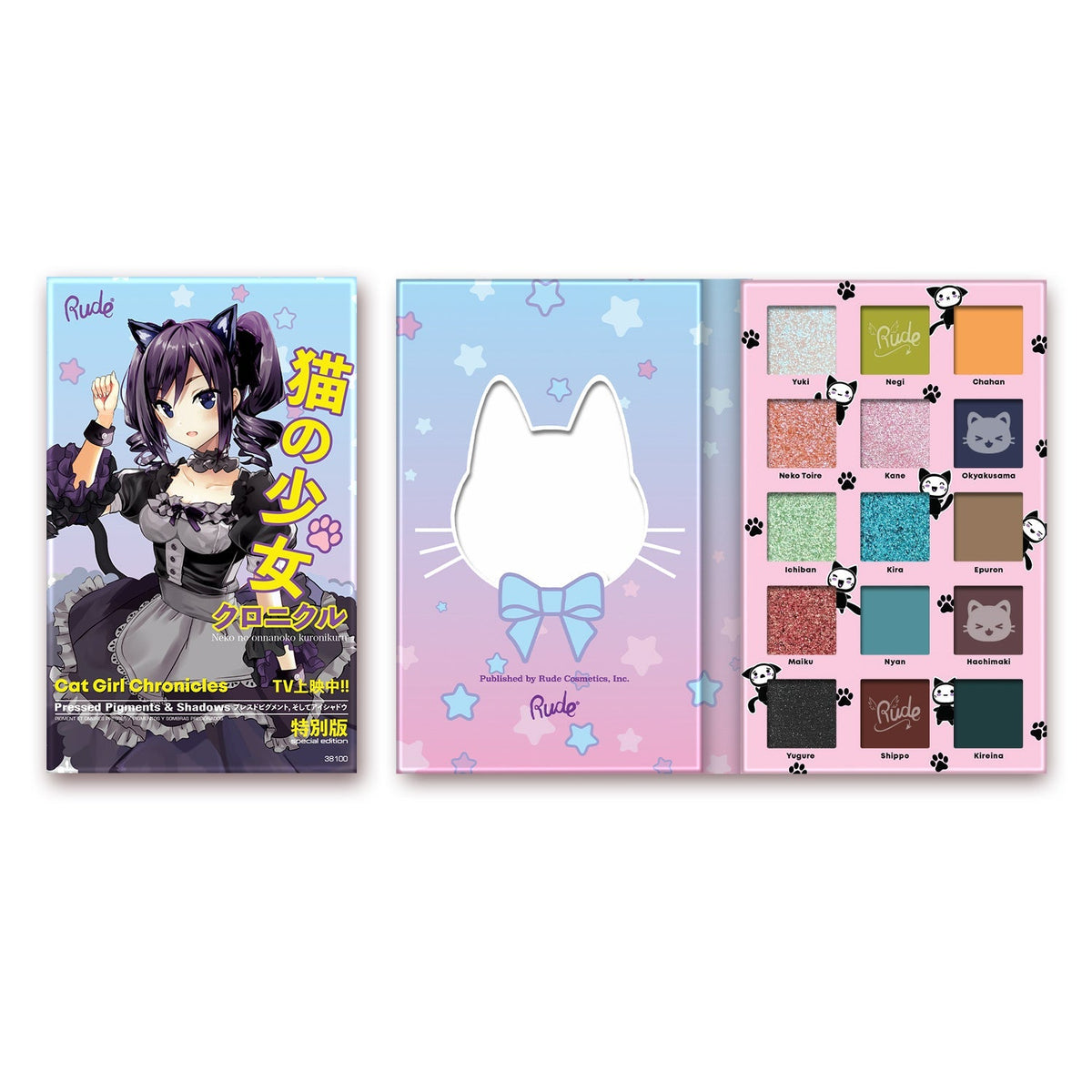 RUDE Manga Collection Pressed Pigments & Shadows - Cat Girl Chronicles - Cat Girl Chronicles by Avera Group