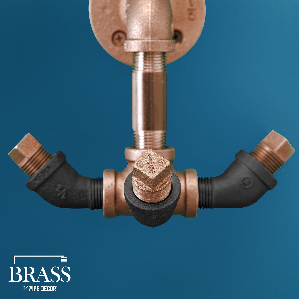 PIPE DECOR 1/2 in. x 8 in. red brass pipe, view 9