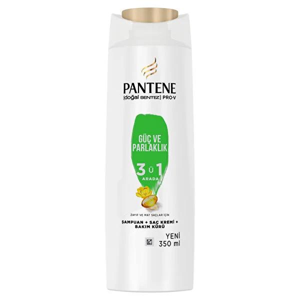 Pantene 3-in-1 Shampoo, Conditioner, and Mask - Strengthens & Adds Shine to Weak Hair, 11.83 fl oz by Beauty Care Bag