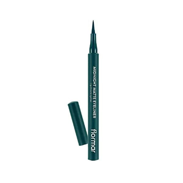 Flormar Midnight Matte Liquid Eyeliner - Highly Pigmented, Waterproof, and Long-Lasting by Beauty Care Bag