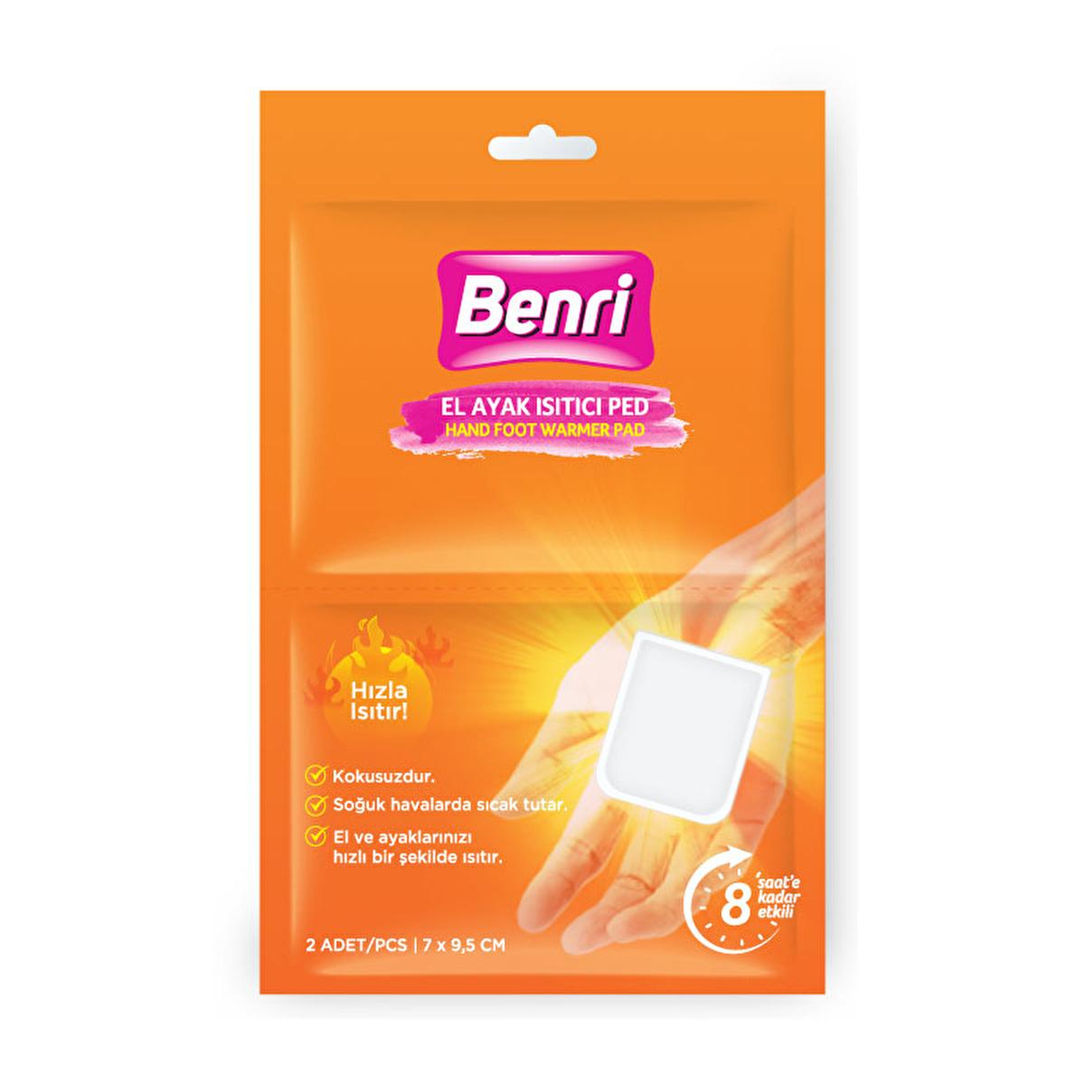 Benri portable hand and foot warmer heat pads, 2 count