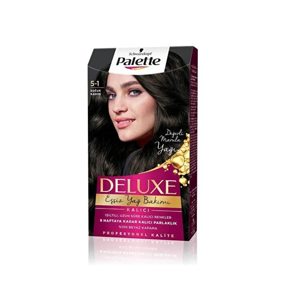 Palette Deluxe: Cold Brown Hair Dye 5-1 - Achieve Long-Lasting, Vibrant Color & Deep Nourishment for Healthy, Shiny Hair by Beauty Care Bag