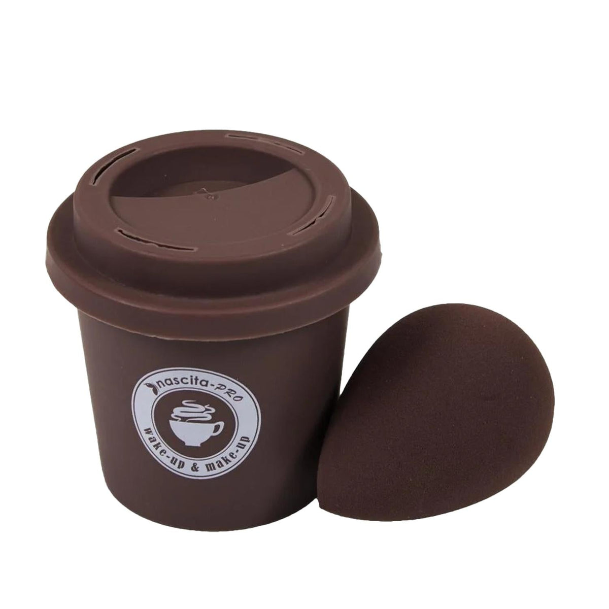 Nascita Pro Makeup Sponge Set - 108 Espresso-Colored Sponges for Flawless Makeup Application by Beauty Care Bag