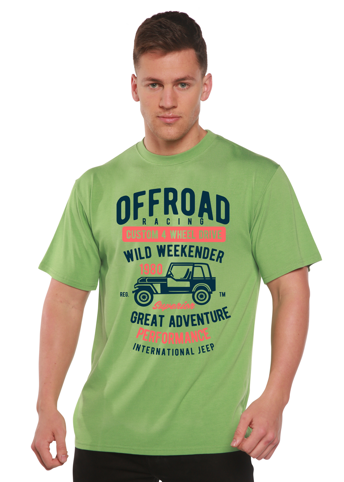 Off Road Racing men's bamboo graphic T-shirt – view 7