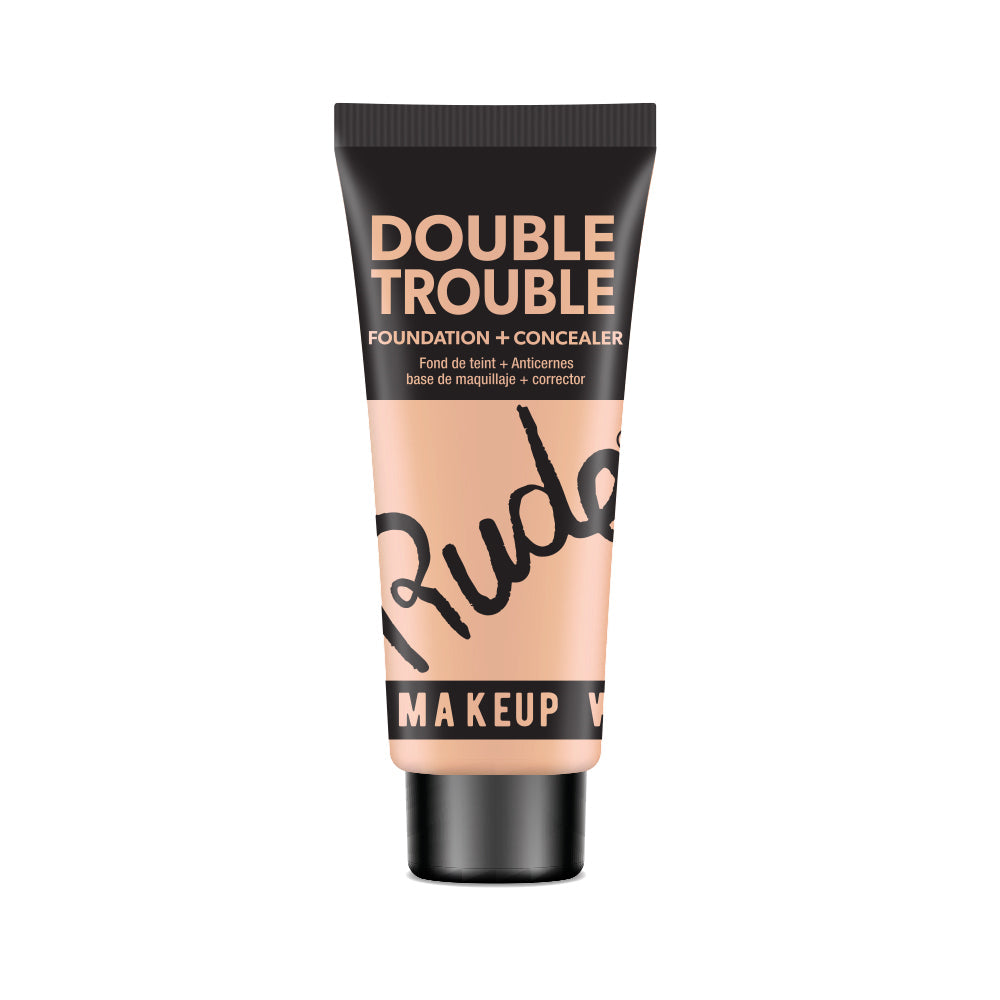 RUDE Double Trouble Foundation + Concealer - Fair 04 by Avera Group