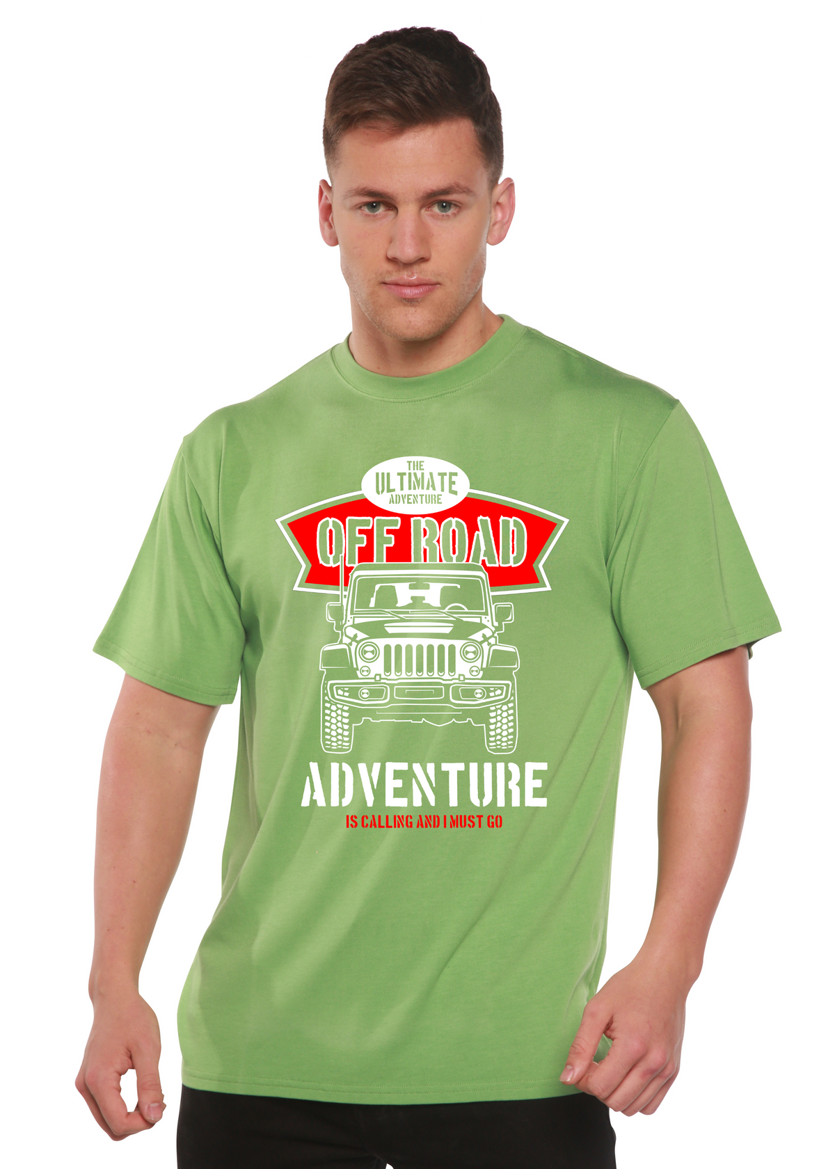 Off Road men's bamboo graphic T-shirt – view 6