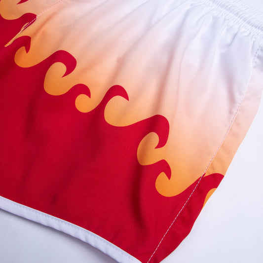 Flame Pillar women's athletic shorts – view 2