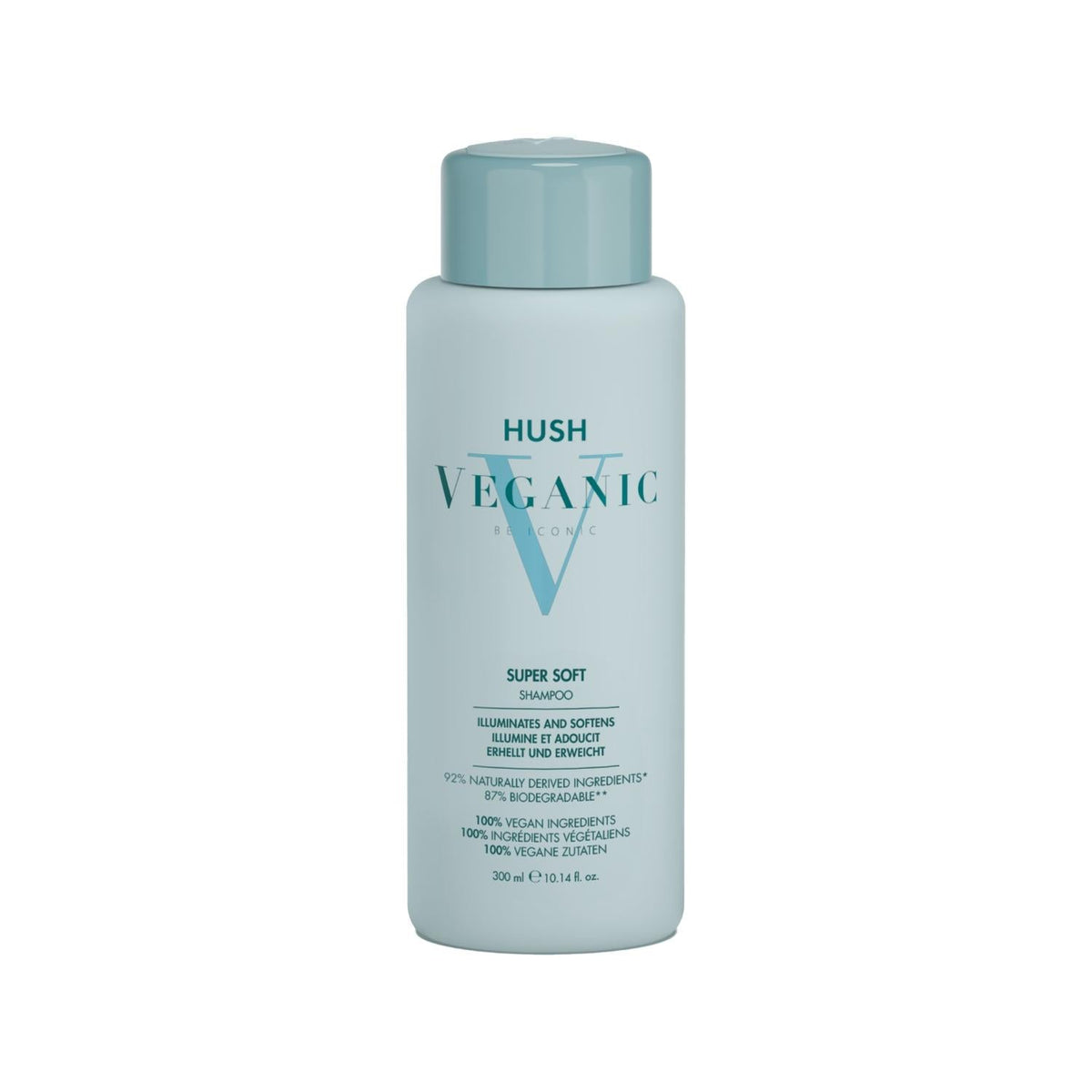 Hush Veganic Super Soft Shampoo for Shine & Softness 300ml by Beauty Care Bag