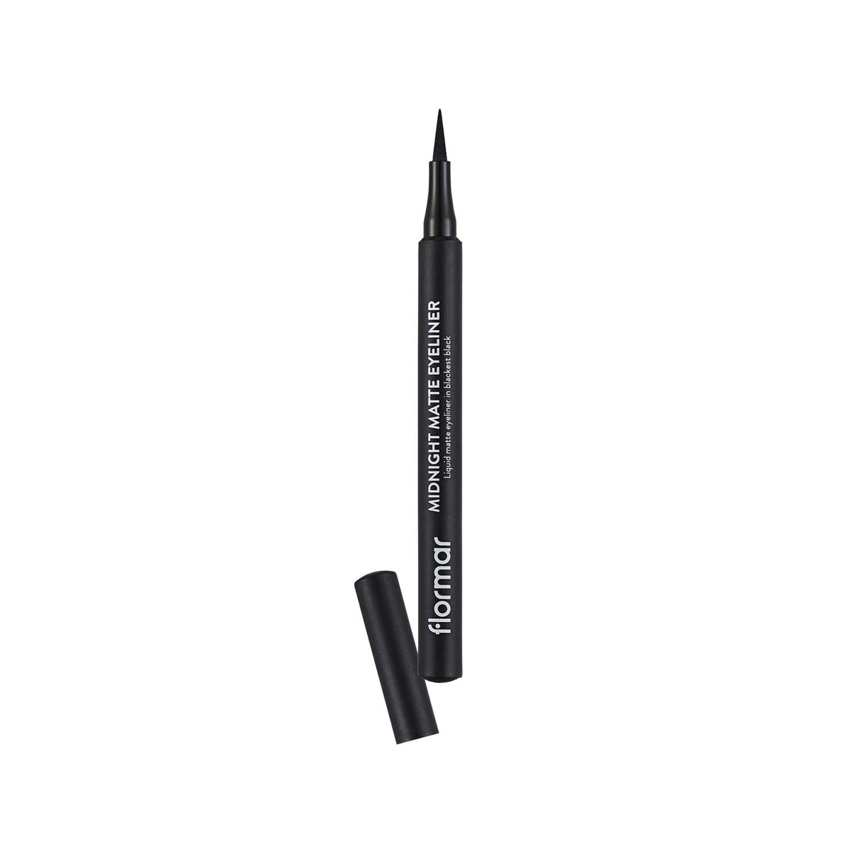 Flormar Midnight Matte Eyeliner Black 1ml - Precise, Long-Lasting Matte Finish by Beauty Care Bag