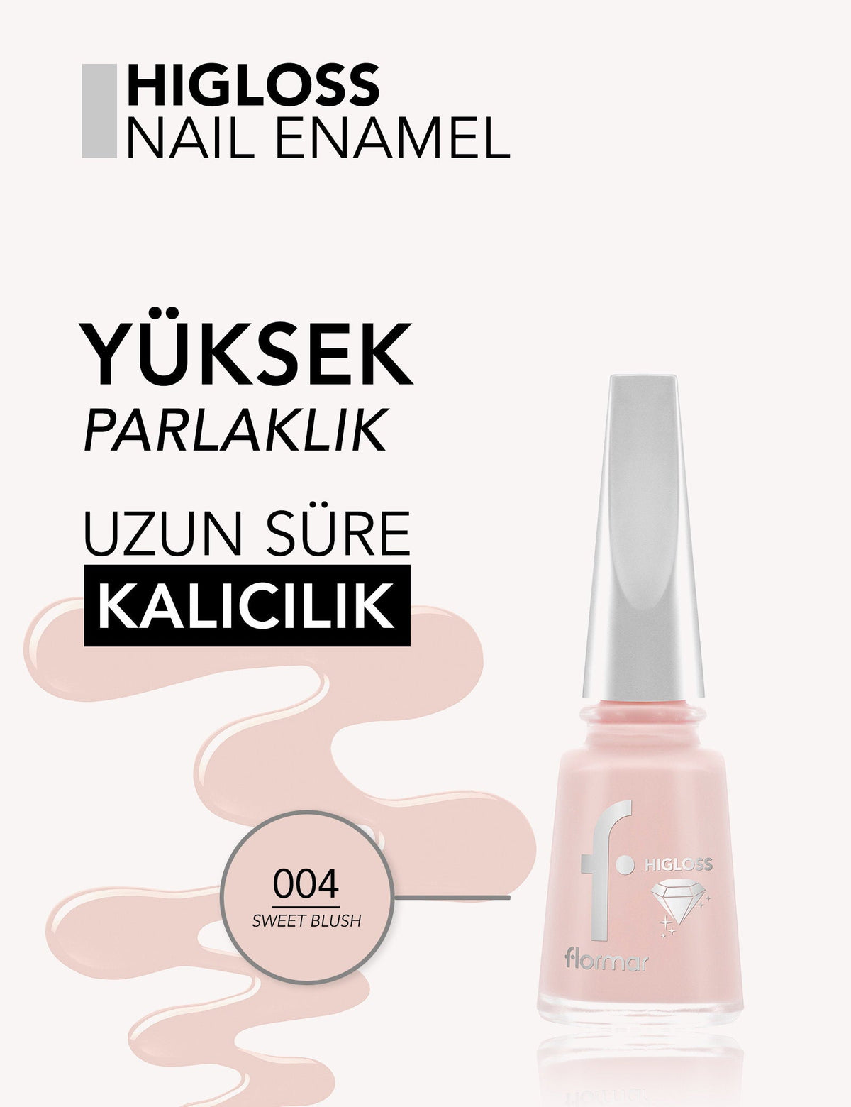 Flormar Higloss High Performance Shiny Finish Nail Polish 11ml by Beauty Care Bag