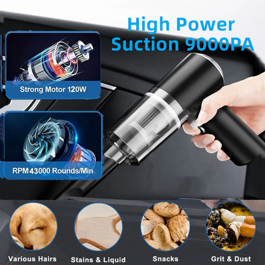 120W cordless handheld car vacuum, Puce Gaia, view 2