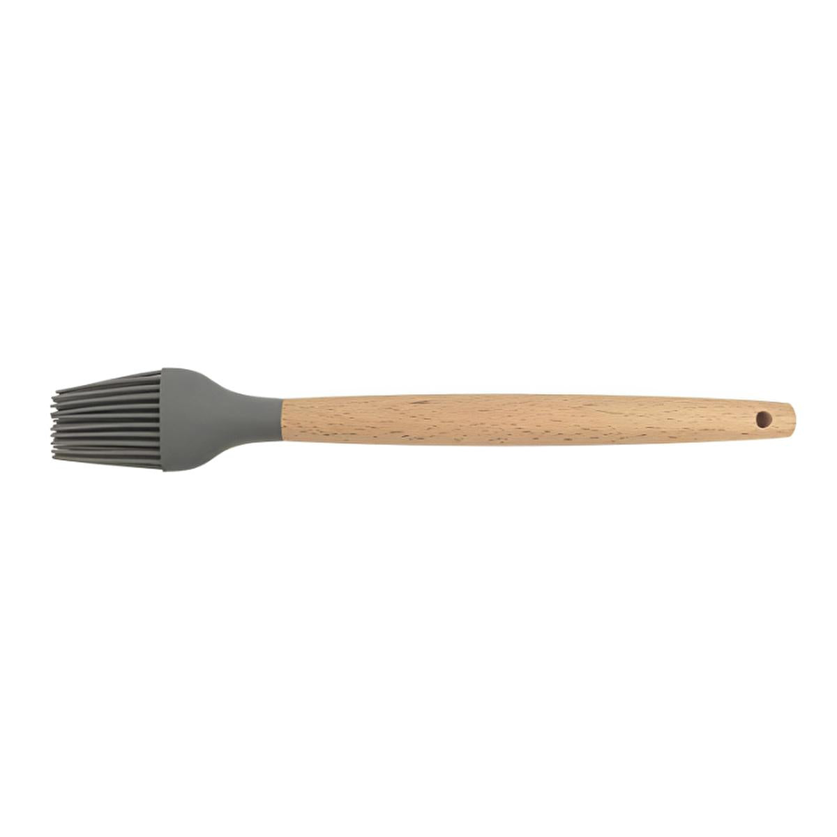 Lia Silicone Kitchen Brush with Wooden Handle - Heat Resistant & Easy Clean Kitchen Tool by Beauty Care Bag