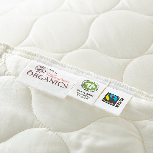 Organic Cotton Lofted Quilted Pillow Protectors by Whisper Organics
