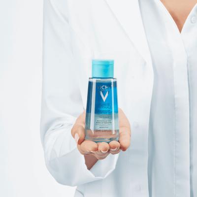 Vichy Purete Thermale Dual-Phase Eye Makeup Remover - Gentle, Effective, and Hypoallergenic Makeup Removal for Sensitive Eyes by Beauty Care Bag