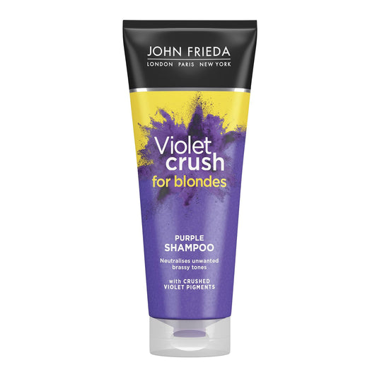 John Frieda Violet Crush Blonde Hair Shampoo - Sulfate-Based, Violet Extracts, 8.45 fl oz by Beauty Care Bag