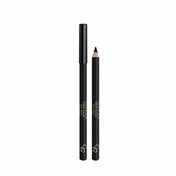 Golden Rose Kajal Eyeliner Black - Deep Black Color for Intense Eye Makeup Looks by Beauty Care Bag
