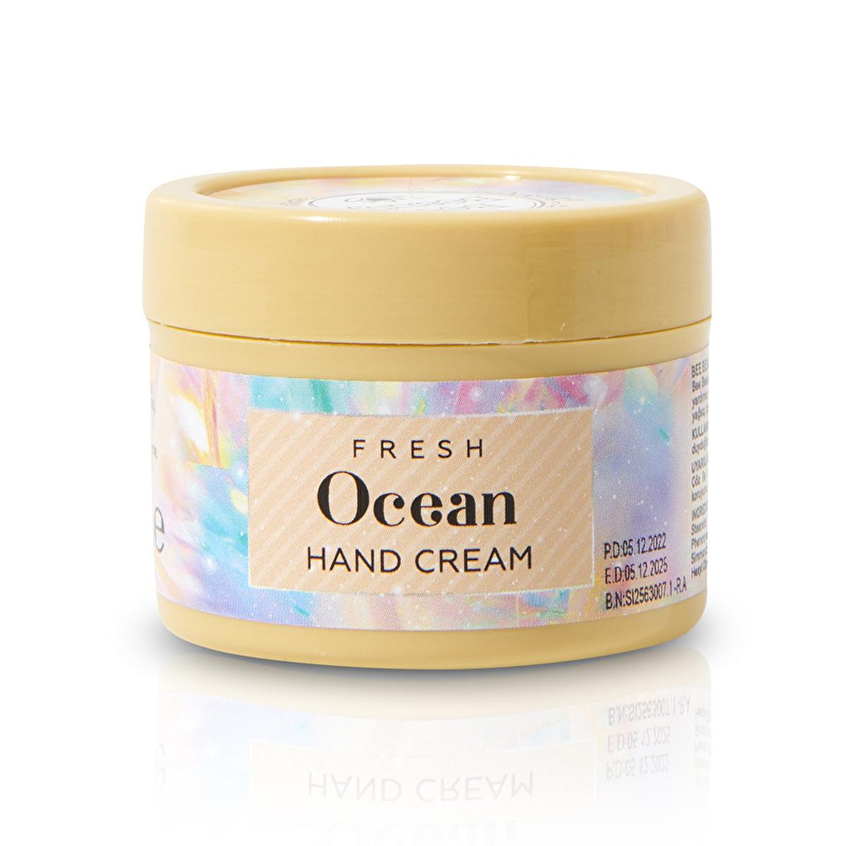 Bee Beauty Fresh Ocean Hand Cream: Fast Absorbing, Non-Greasy Moisturizer for Soft & Hydrated Hands by Beauty Care Bag