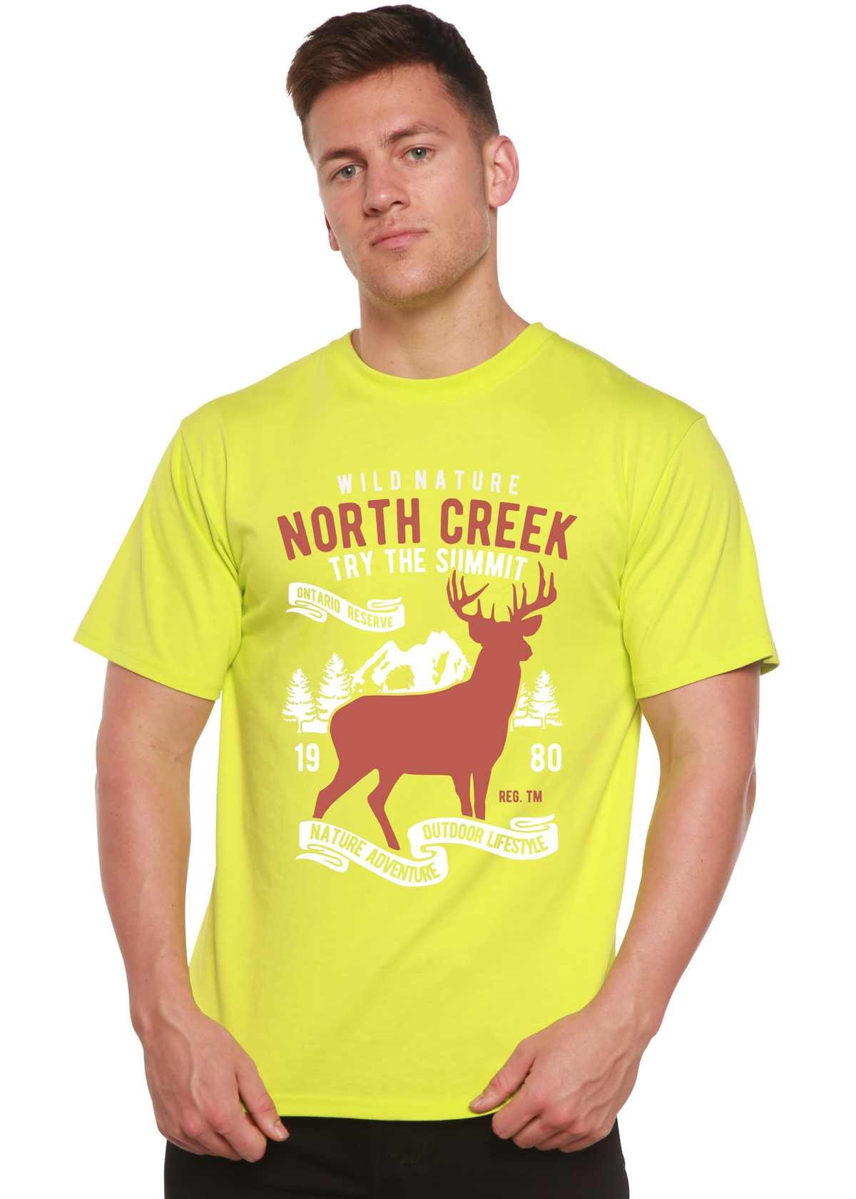 North Creek men's bamboo graphic T-shirt – view 8