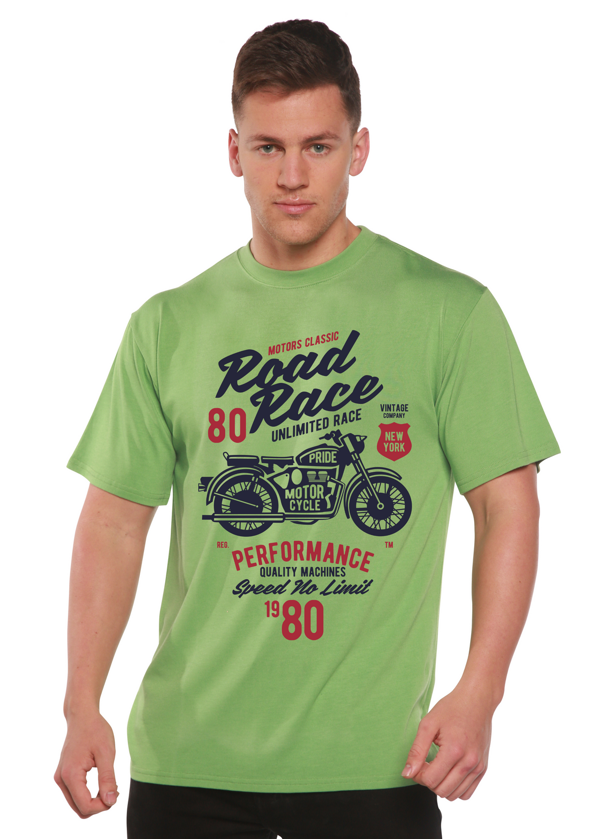 Road Race Motorcycles men's bamboo graphic T-shirt – view 6
