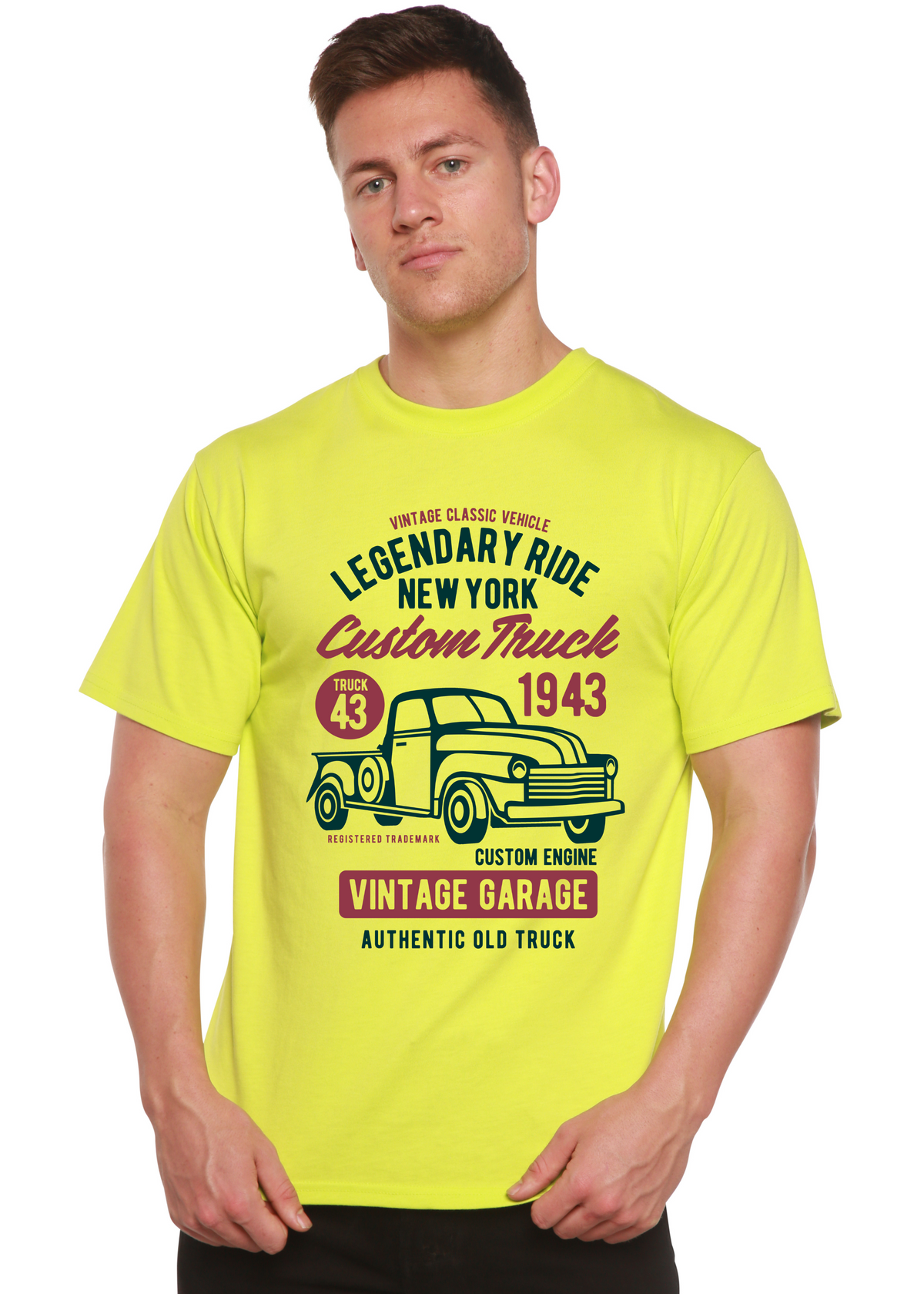 Legendary Ride Custom Truck men's bamboo graphic T-shirt – view 7