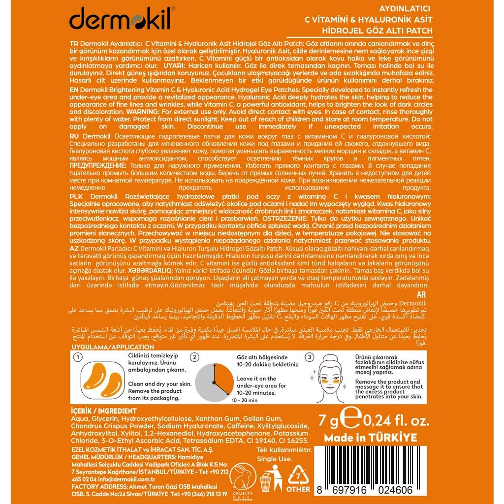 Dermokil Vitamin C & Hyaluronic Acid Brightening Eye Mask 7g by Beauty Care Bag