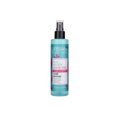 Urban Care Leave-In Hair Cream with Coconut & Aloe Vera - Color-Protecting, Paraben-Free, UV Protection for Damaged Hair by Beauty Care Bag